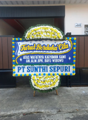 Papan Bunga Duka di Kalitekuk